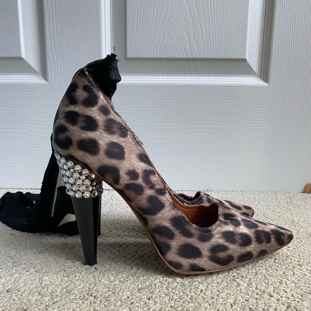 Lanvin H&M Leopard Print Heels - Picture 3 of 5